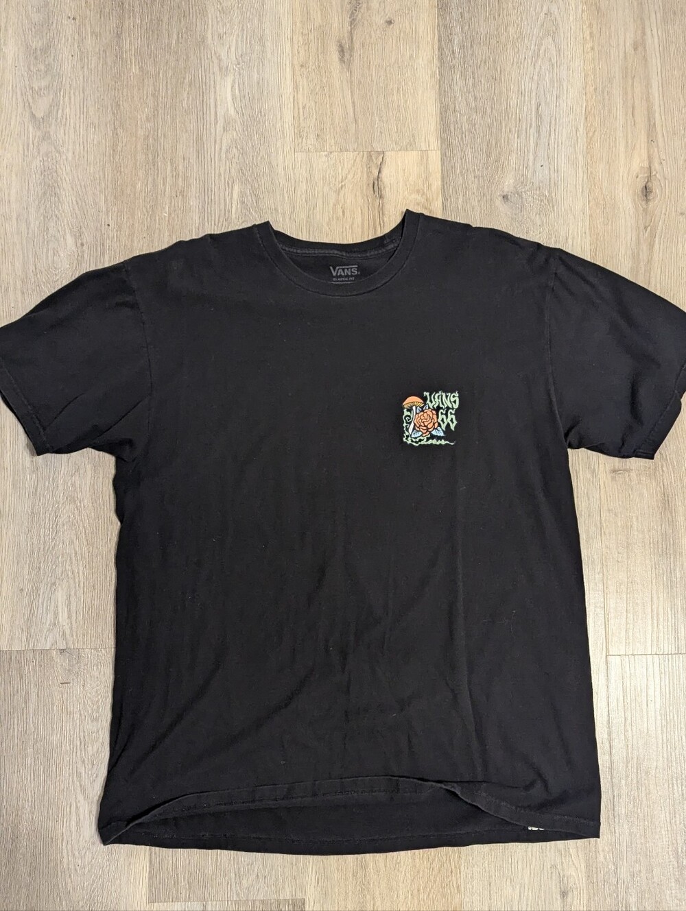 Vans Men's Black Graphic Logo T‑Shirt